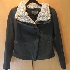 Anthropologie Olive Bomber Jacket